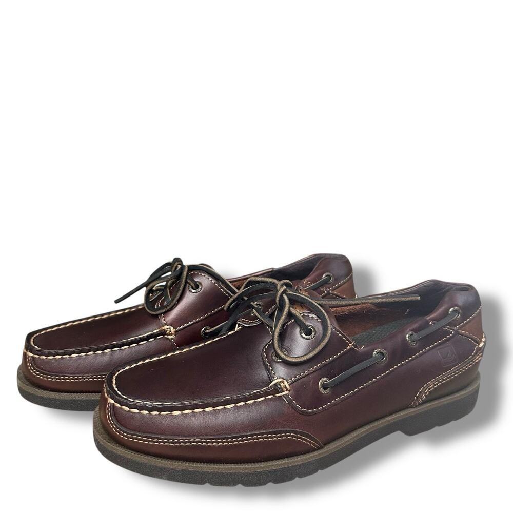 Sperry Top Sider Stingray Mens Sz 8.5 Leather Boat Shoes New No Box Style 05786